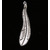 Wells Sterling Charm LARGE FEATHER画像