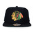 Mitchell & Ness CHICAGO BLACKHAWKS BASIC SOLID LOGO SNAPBACK BLACK LVMNCBH066画像
