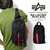 ALPHA INDUSTRIES MA-1 JACKET BODY BAG BLACK画像