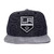 Mitchell & Ness LOS ANGELES KINGS CATION PERFORATED SUEDE SNAPBACK DARK GREY CNFMNLAK077画像