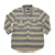 TOPAZ Cotton/Linen 3/4 Sleeve Horizontal Stripe Work Shirts「WABASH BLUEBIRD」 TS-2315画像