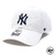 '47 Brand NEW YORK YANKEES CLEAN UP STRAPBACK WHITE画像