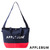 APPLEBUM Logo Canvas Shoulder Totebag NavyxRed画像