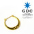 GDC SILVER HOOP PIERCE -GOLD- C33024G画像