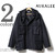 AURALEE LIGHT MELTON FLIGHT PARKA A6AP01LM画像