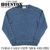 HOUSTON INDIG CABLE CREW NECK SWEATER 21228画像