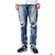 DENIM BY VANQUISH & FRAGMENT damage five years wash tapered denim pants VFP4018画像