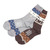 NEIGHBORHOOD NORDIC 2PAC/NA-SOCKS GRAY&BROWN画像