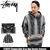 STUSSY Chunky Knit Drug Rug Hoodie Sweater 117041画像