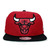 Mitchell & Ness CHICAGO BULLS 2T XL LOGO SNAPBACK REDxBLACK LVMNCHB313画像
