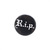 Supreme R.i.p. Button BLACK画像