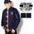 DOUBLE STEAL BLACK LOGO FLANNEL MA-1 JACKET 766-48204画像