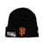 NEW ERA SAN FRANCISCO GIANTS BASIC CUFF KNIT BEANIE BLACK FFNESFG438画像