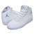 NIKE AIR JORDAN EXECUTIVE PREM wht/blu lagoon-pr platinum 845057-107画像