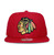 Mitchell & Ness CHICAGO BLACKHAWKS BASIC SOLID LOGO SNAPBACK RED LVMNCBH043画像