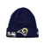 NEW ERA ST. LOUIS RAMS BASIC CUFFED KNIT BEANIE NAVY FFNELAR014画像
