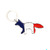 MAISON KITSUNE TRICOLOR FOX METAL KEYRING KUZ8713画像