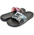 NIKE WMNS BENASSI JDI PRINT BLACK/SUNSET GLOW-FIRE PINK 618919-008画像
