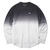 BLACK SCALE DIP DYE LONG SLEEVE T-SHIRT (BLACK)画像