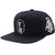 A BATHING APE A BATHING APE WOOL SNAP BACK CAP BLACK 1D30-180-026画像