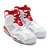 NIKE AIR JORDAN 6 RETRO WHITE/GYM RED-PURE PLATINUM 384664-113画像