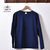 ANATOMICA MARNIER CREW NECK TEE LONG SLEEVE INDIGO画像