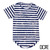 DOPE Striped Scoop Tee NAVYxWHITE画像