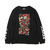 UBIQ THREE TIDES TATTOO &times; UBIQ &ldquo;IREZUMI&rdquo; LS T-SHIRT (Daruma) Designed by Mutsuo BLACK UB17S-PL03画像