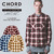 CHORD NUMBER EIGHT COLLARLESS FLANNEL CHECK SHIRT N8M1G5-SH04画像