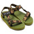 UBIQ &times; CRISIS MILITARY SANDAL OLIVE CAMOUFLAGE 04170038-323画像