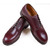 WHEELROBE 15075 PLAIN TOE DERBY SHOES BURGUNDY画像