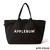 APPLEBUM Skull Logo Canvas Zip Tote Bag BLACK画像