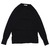 mnml SPLIT BACK RAGLAN L/S TEE BLACK画像
