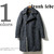 FRANK LEDER NAVY NEP HERRINGBONE WOOL COAT 0021008画像