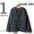 FRANK LEDER NAVY NEP HERRINGBONE WOOL CARDIGAN 0027006画像