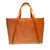 CHARLIE BORROW OAK BARK TANNED LEATHER &times; HAND STITCH WHOLE CUT TOTE/MADE IN ENGLAND/light stain CB015画像