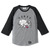 MINOS 3/4 GYUUKI RAGLAN TEE (GRAY&times;BLACK) MNQ6-TE14画像