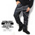 DOUBLE STEAL SIDE POCKET TAPERED PANTS -BLACK- 774-71203BK画像