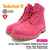 Timberland Junior 6inch Premium Waterproof Boot Rose Red Waterbuck A1ODE画像