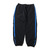 ATMOS LAB NYLON TRACK LINE PANTS BLACK/BLUE AL17F-BM03-BLUE画像