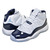 NIKE AIR JORDAN 11 RETRO BG "WIN LIKE '82" white/university blue 378038-123画像