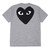 PLAY COMME des GARCONS BACK HEART TEE GRAY画像