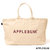 APPLEBUM Logo Canvas Zip Tote bag NATURAL画像