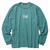 OBEY CUSTOM HEAVYWEIGHT PIGMENT LONG SLEEVE TEE "OBEY TYPEWRITTER" (DUSTY TEAL)画像
