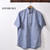 INDIVIDUALIZED SHIRTS S/S CLASSIC FIT BD SHIRT PULLOVER CHAMBRAY BLUE画像