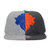 Mitchell & Ness NEW YORK KNICKS スナップバックキャップ GREYxCHARCOAL CNFMNNYK146画像
