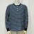 THE FLAT HEAD INDIGO BORDER THERMAL-HENRY NECK F-THL-004画像