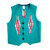 Ortega's REGULAR FRONT WOVEN VEST peacock size 40画像