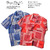 BURGUS PLUS S/S Open Collar Shirts Bandanna Pattern BP17503-3画像
