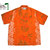 TWO PALMS PINEAPPLE RAYON OVERDYED HAWAIIAN SHIRTS orange画像